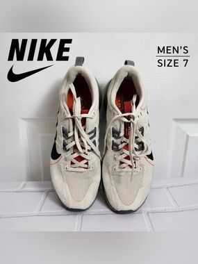 Nike Juniper Trail 2 Running Shoes Men’s Size 7 Cream Orange Trail Sneakers